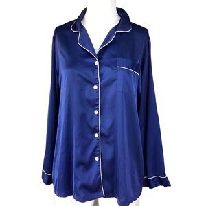 Ekouaer size large navy pyjama set. 0611